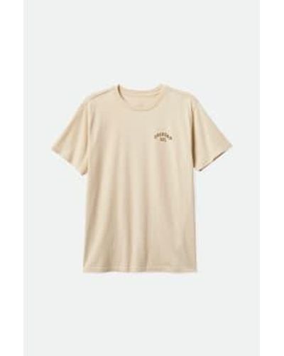 Brixton Cream Homer Short Sleeves Standard T Shirt - Natural