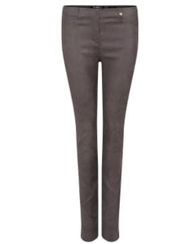 Robell Trousers In Chocolate 78 Cm - Grigio