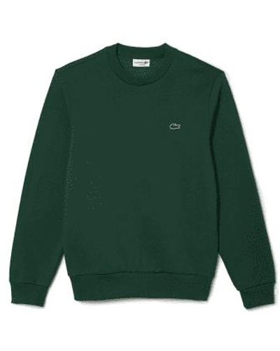 Lacoste Jogger sweat-shirt en coton biologique vert foncé