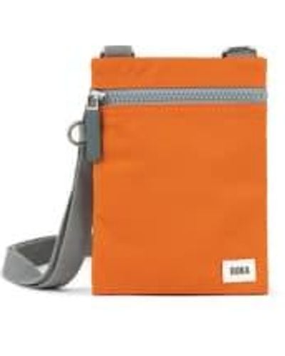 Roka Chelsea Sustainable Nylon Cross-body Bag Airforce - Orange