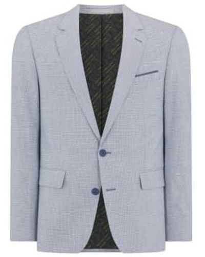 Remus Uomo Matteo Check Suit Jacket - Grey