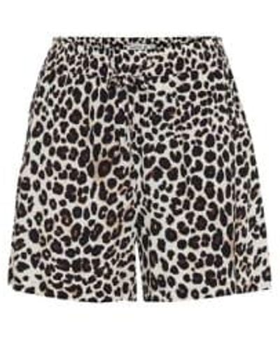 B.Young Byoung Mjoella Shorts 2 In Leo Mix - Nero