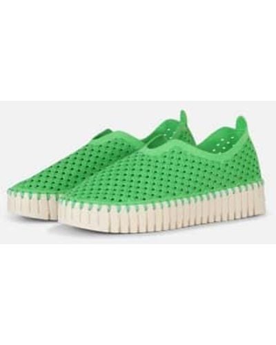 Ilse Jacobsen Tulip Slip On With Chunky Sole Bright - Verde