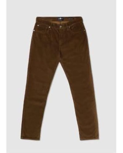 7 For All Mankind S Slimmy Tapered Corduroy Jeans - Brown