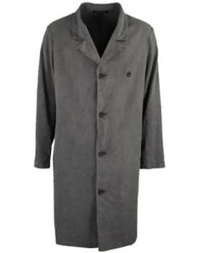 Hannes Roether Washed Silk/linen Belted Trench Large - Gray