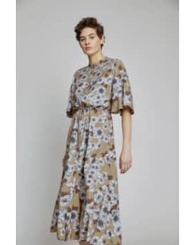 Munthe Uanta Print Dress 40 / Creme - Gray
