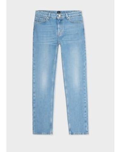 Paul Smith Vintage-wash Slim Tapered Jeans - Blue