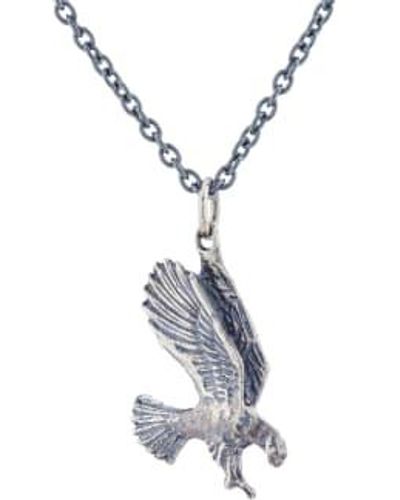 CollardManson 925 Eagle Necklace - Metallic