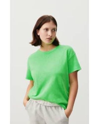 American Vintage Sonoma 02Fge T Shirt Perruche Fluo - Verde