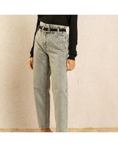 Grace & Mila Jeans 2000 Gris Délavé - Neutre