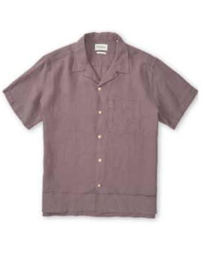 Oliver Spencer Havana Short Sleeve Shirt - Purple