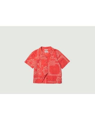 Nudie Jeans Bandana Shirt - Rosso