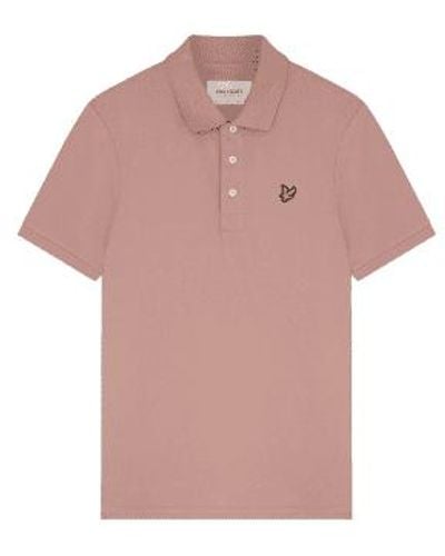 Lyle & Scott Lyle & scott plain polo shirt hulton - Pink