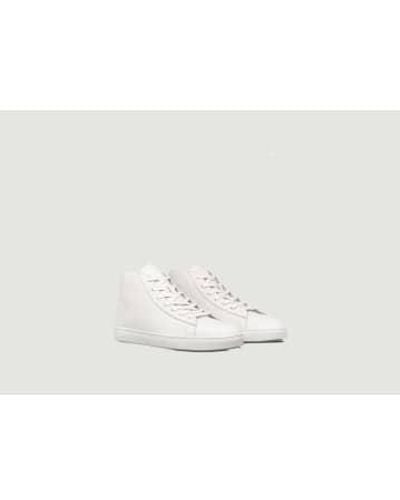 CLAE Bradley Mid Sneakers - Blanc