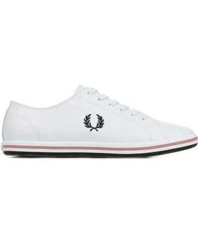 Fred Perry Kingston leather b4333 646 - Blanco