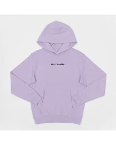 Helly Hansen Core graphic hoodie en púrpura - Morado