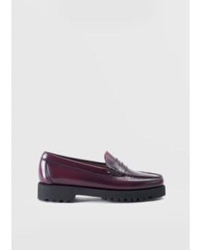 G.H. Bass & Co. Gh Bass And Co Womens Weejun 90S Penny Loafer With Chunky Sole In Wine 1 - Viola
