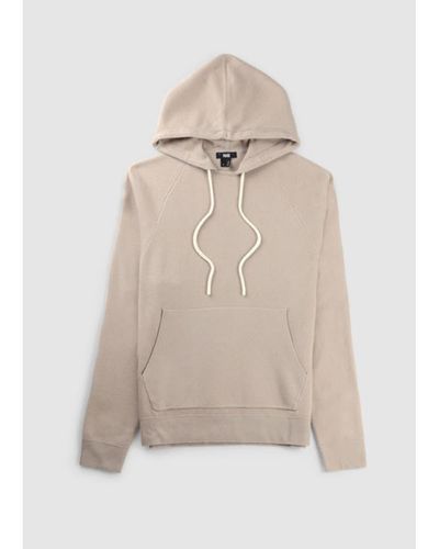 PAIGE Mens Donaldson Sweater Hoodie In Dried Stone - Neutro