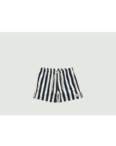 GANT Striped Swim Shorts S - White