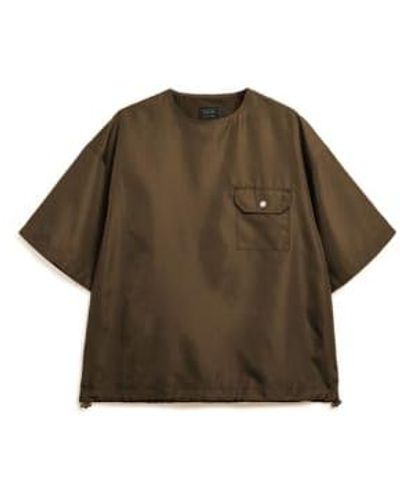 Taion Shirt Cs02ndml S / Marrone - Green