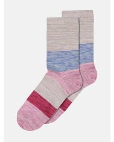 mpDenmark Polly Ankle Socks Fragrant Lilac 37-39 - Pink
