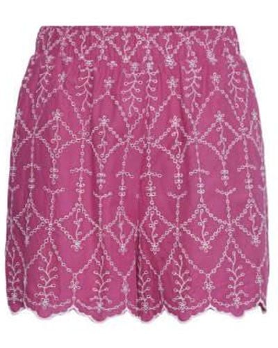 Y.A.S Malura Shorts Raspbery Xs - Pink