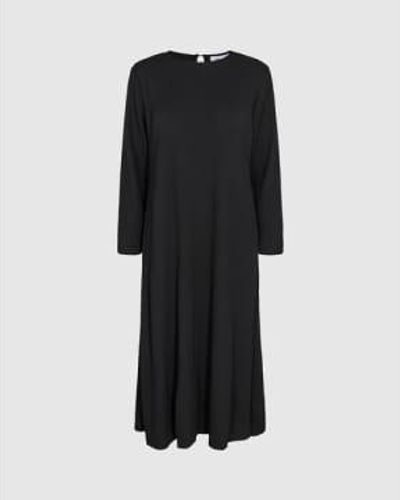 Minimum Terras Ribbed Midi Dress 8 - Black