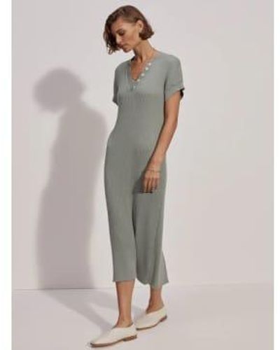 Varley Mileu Aria Knit Midi Dress - Grey