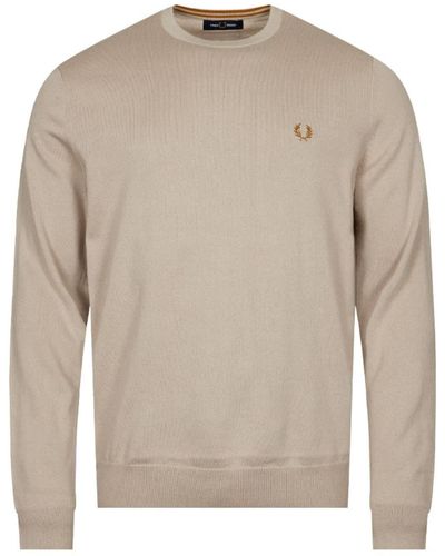 Fred Perry Crew Neck Knit - Grey