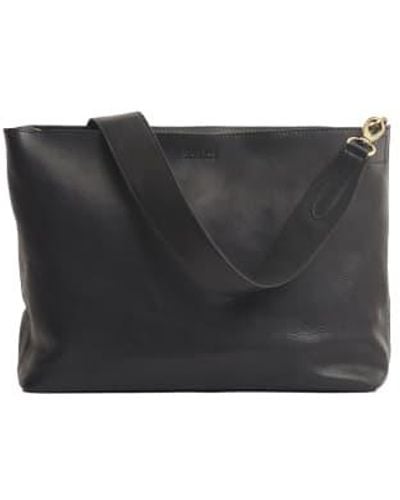 O My Bag Olivia schultertasche aus vollleder schwarz