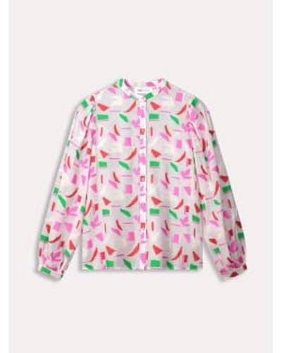 Pom Blouse Table Mountain Uk 10 - Pink