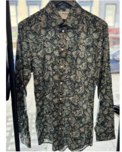 SELECTED Soho ls shirt in paisley - Grün