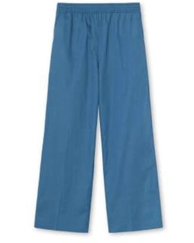 GRAUMANN Rosanna Trousers Ocean Cotton - Blue