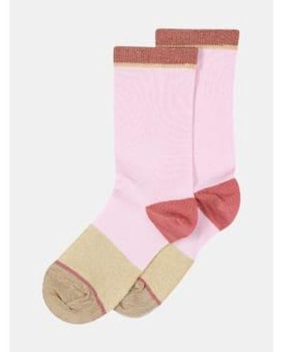 mpDenmark Juno Ankle Socks Fragrant Lilac 40-42 - Pink