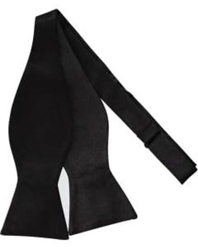 Knightsbridge Neckwear Self Tie Silk Bow Tie - Nero