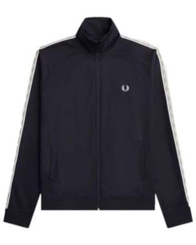 Fred Perry Contrast Tape Track Navy S30 L - Blue