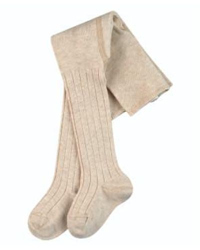 FALKE Baby Cashmere Rib Tights 1/6m - Natural