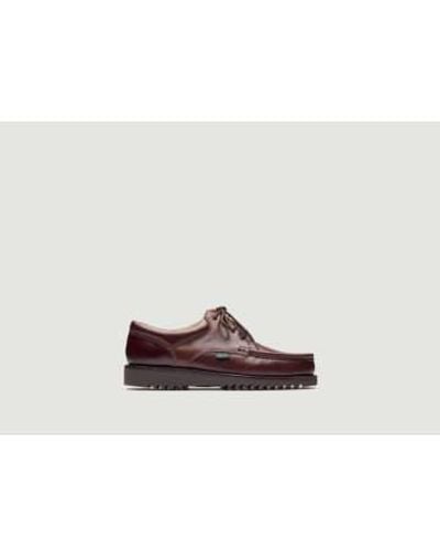 Paraboot Thiers Smooth Leather Derbies 7 - Brown
