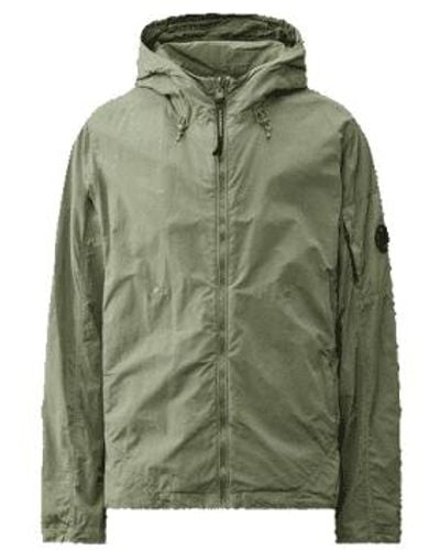 C.P. Company Flatt Nylon Reversible Hooded Jacket Agave - Green