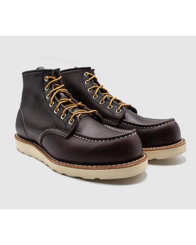 Red Wing 6 Moc Toe Boot - Black