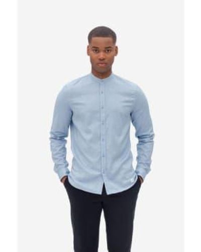 NOWADAYS Zen Oxford Melange Shirt - Blu