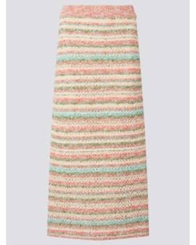 Hayley Menzies Andes Boucle Maxi Skirt S - Natural