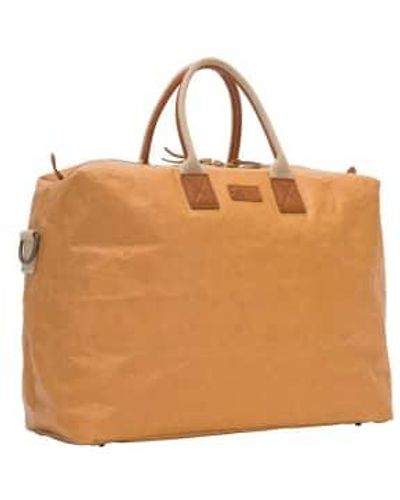 UASHMAMA Travel Bag Roma Bag Xl Made Of Cellulose - Brown