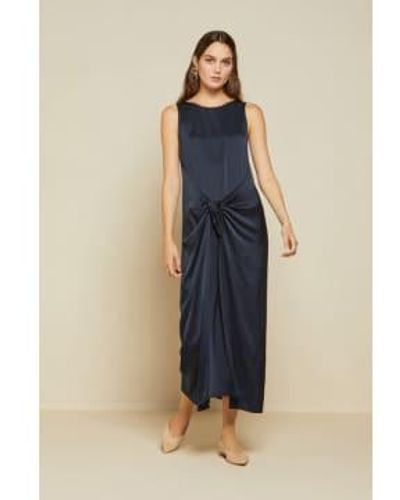 Ottod'Ame Viscose long robe - Bleu