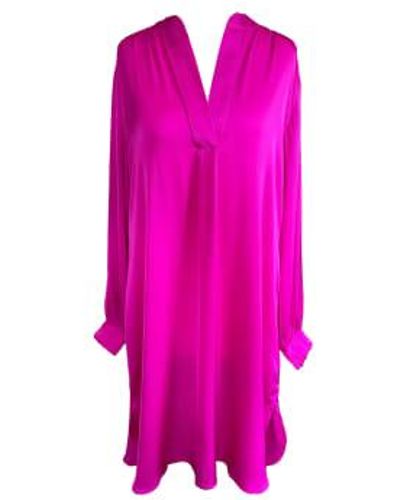 Silk95five Madras Silk Dress - Pink