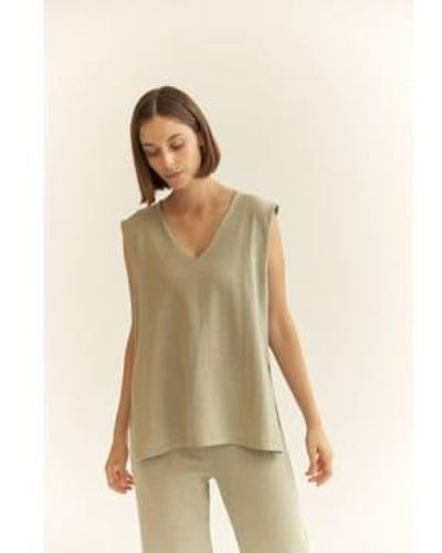 Mus & Bombon Knitted Top Clico Colour S / Vert - Green