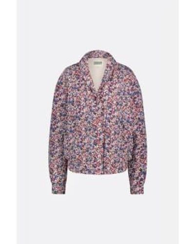 FABIENNE CHAPOT Quincy Jacket In Candy And Cornflower - Viola