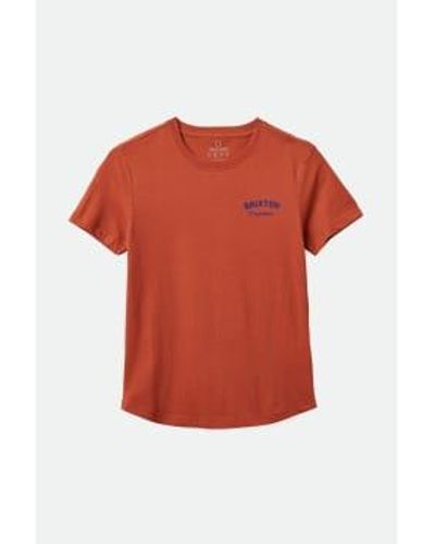 Brixton Camiseta ajustada empresa - Rojo