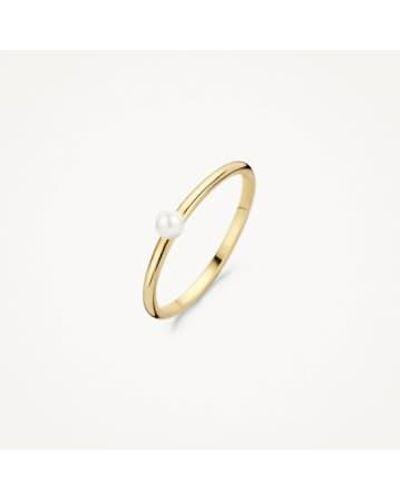 Blush Lingerie 14k Gold & Pearl Ring - Metallic