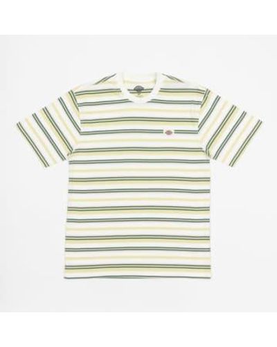 Dickies Glade Spring Striped T Shirt In Pale - Neutro